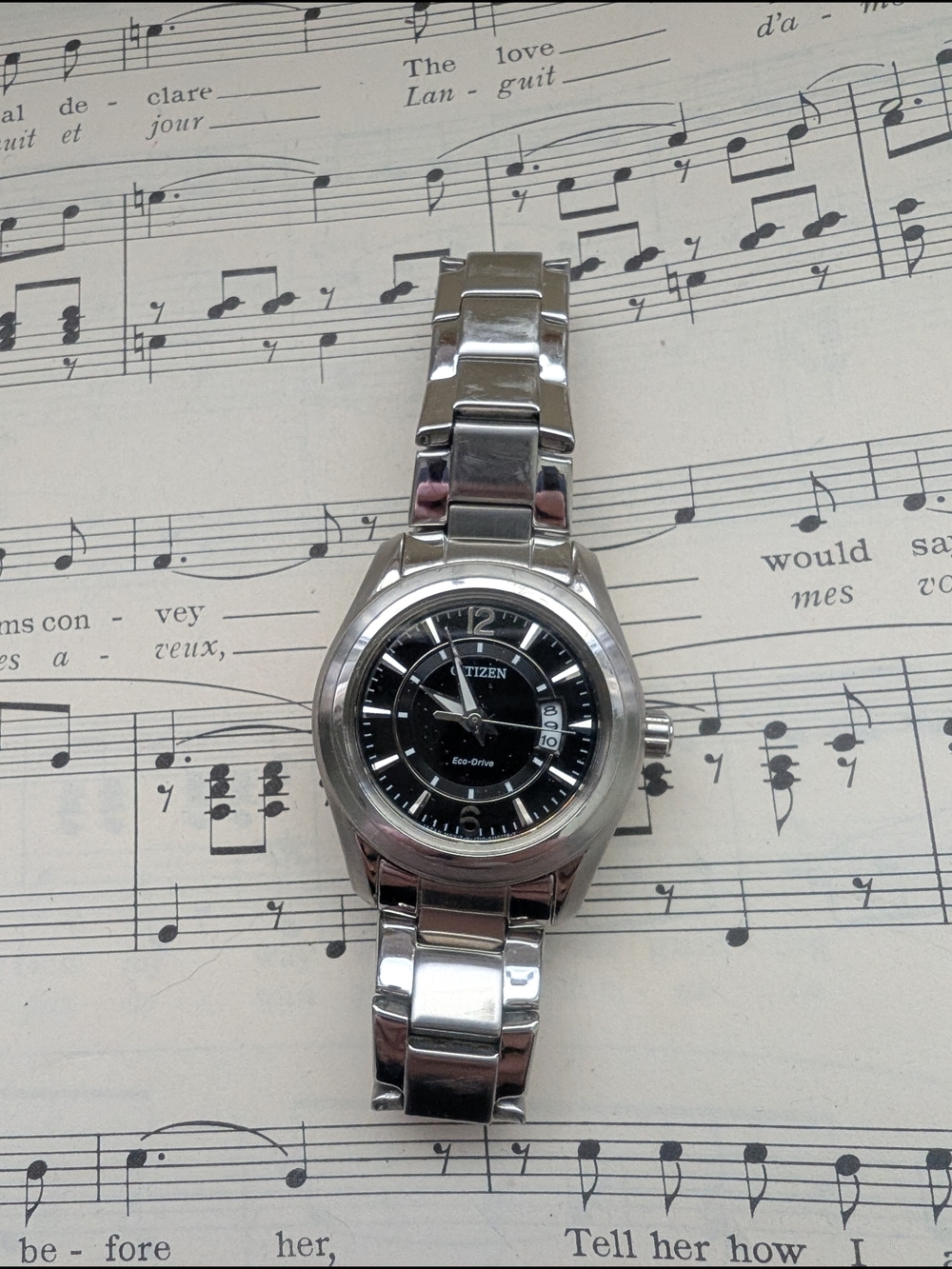 Citizen Eco-Drive Stainless Steel Watch - Black